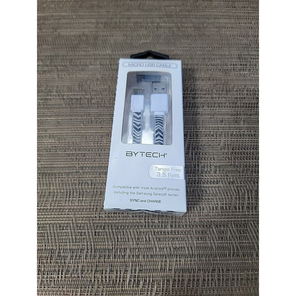 Bytech Micro Usb Cable Tangle Free 3.5 Feet